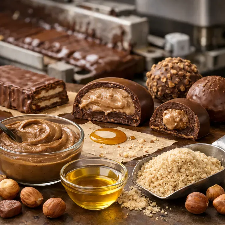 Hazelnut paste for high-fat fillings stability illustration